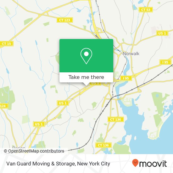 Van Guard Moving & Storage map