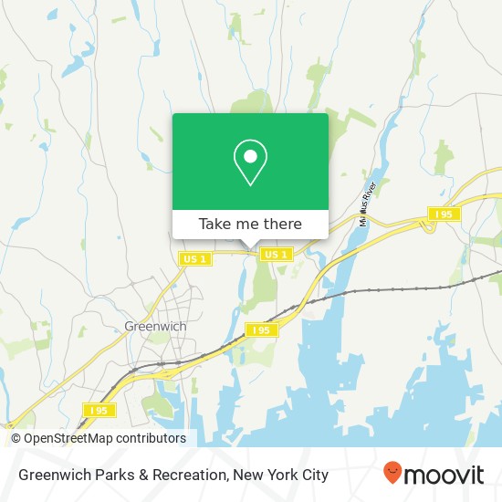 Mapa de Greenwich Parks & Recreation