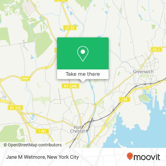 Jane M Wetmore map