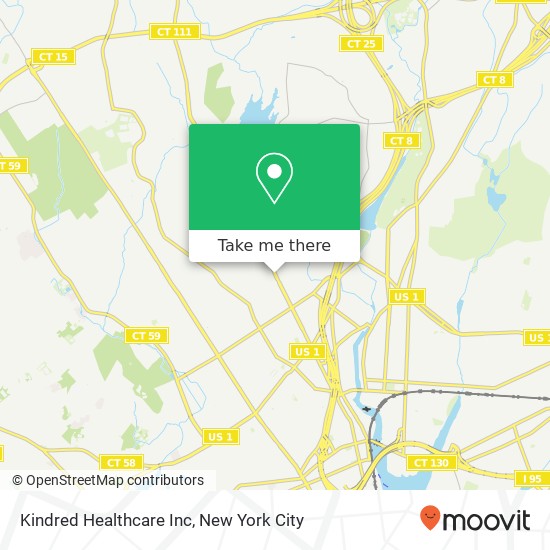 Mapa de Kindred Healthcare Inc