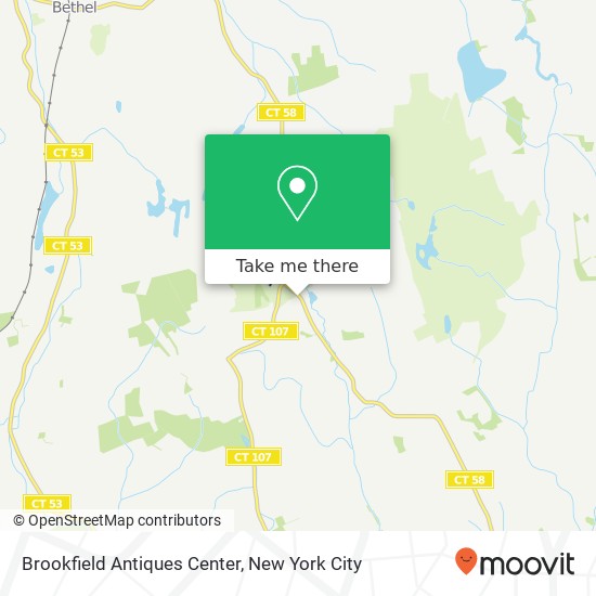 Mapa de Brookfield Antiques Center