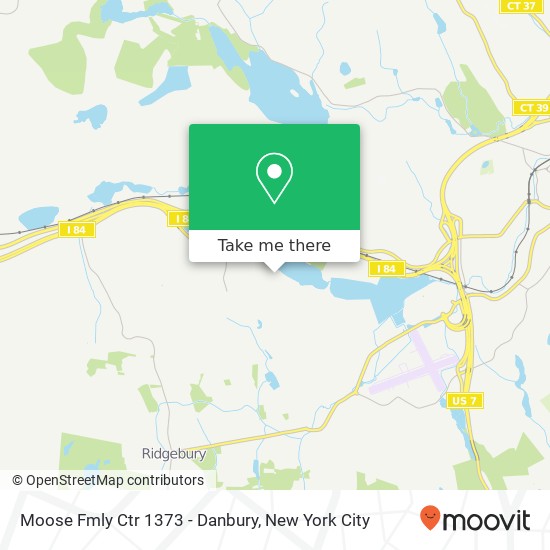 Mapa de Moose Fmly Ctr 1373 - Danbury