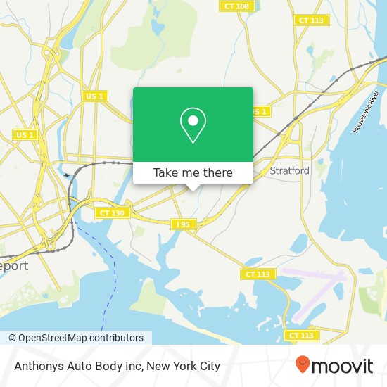 Mapa de Anthonys Auto Body Inc