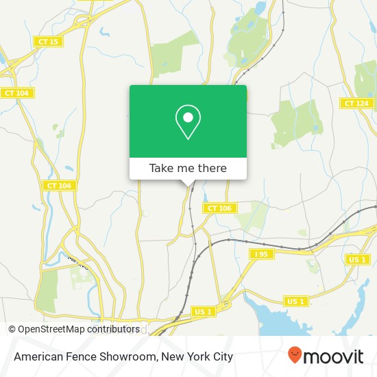 American Fence Showroom map