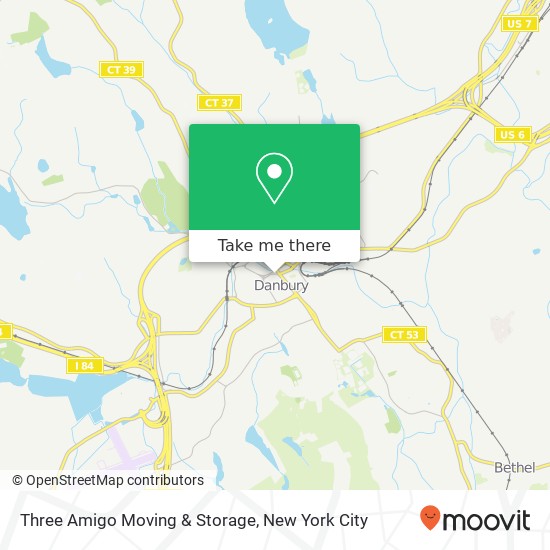 Mapa de Three Amigo Moving & Storage