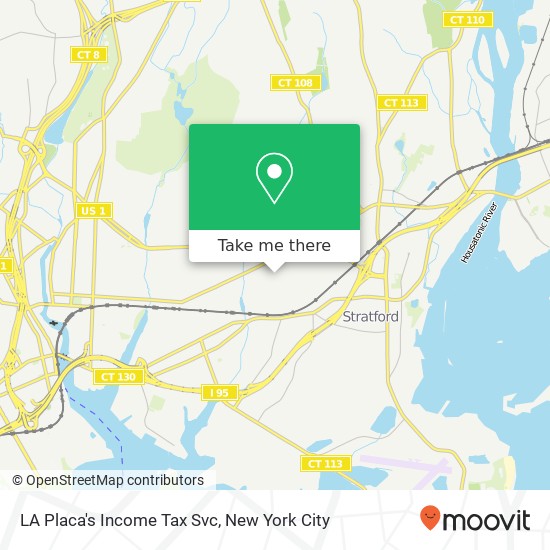 LA Placa's Income Tax Svc map