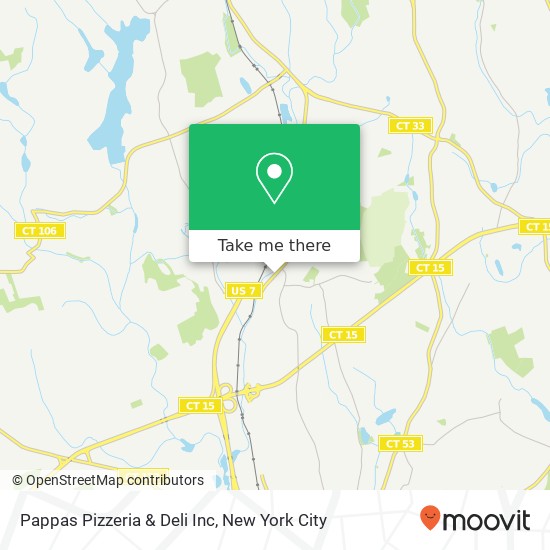 Mapa de Pappas Pizzeria & Deli Inc