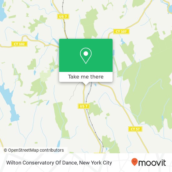 Wilton Conservatory Of Dance map