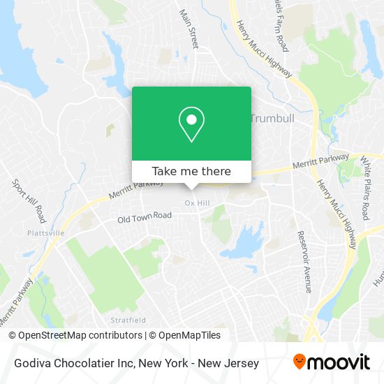 Godiva Chocolatier Inc map