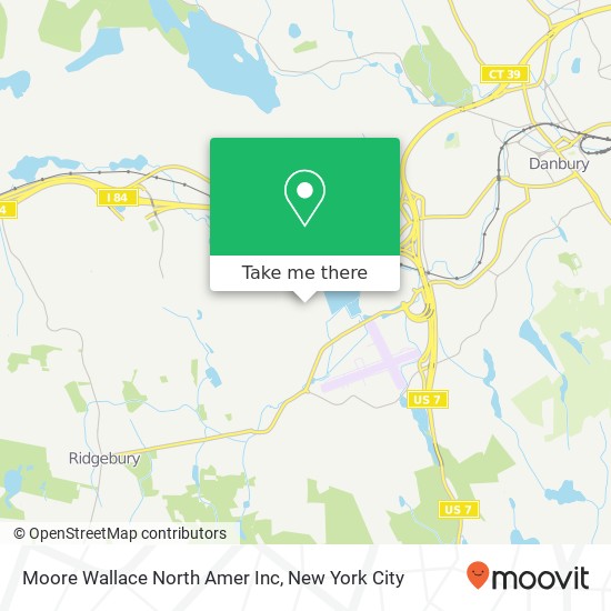 Moore Wallace North Amer Inc map