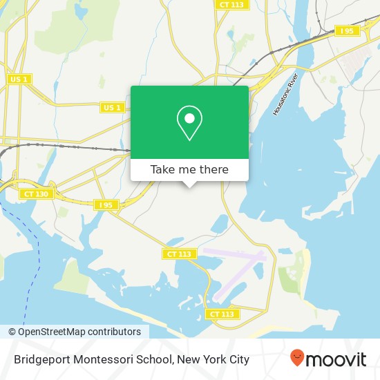 Bridgeport Montessori School map