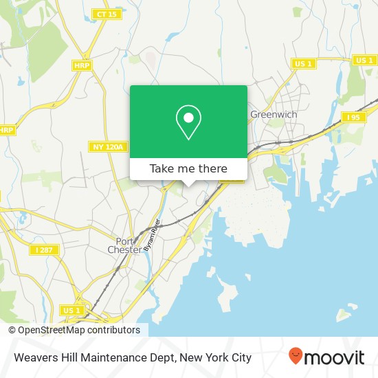 Weavers Hill Maintenance Dept map