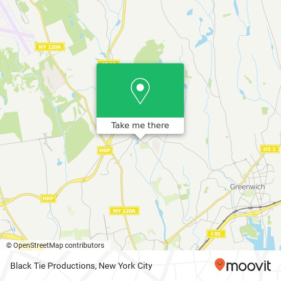 Black Tie Productions map
