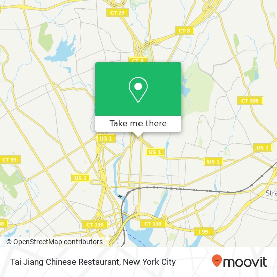 Mapa de Tai Jiang Chinese Restaurant