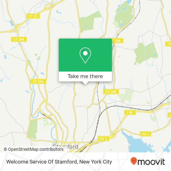 Welcome Service Of Stamford map