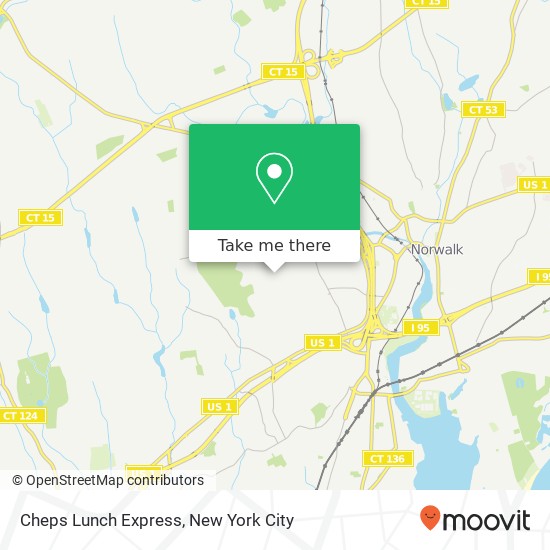 Cheps Lunch Express map