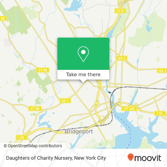 Daughters of Charity Nursery map