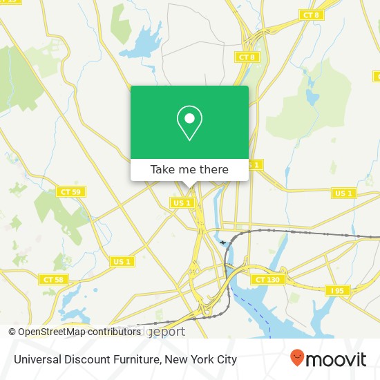Mapa de Universal Discount Furniture
