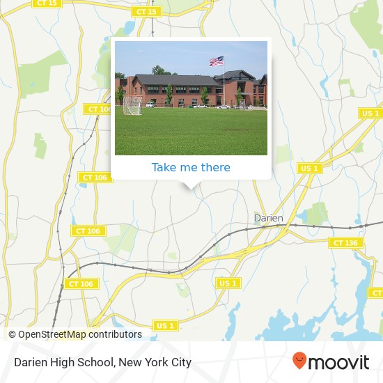 Darien High School map