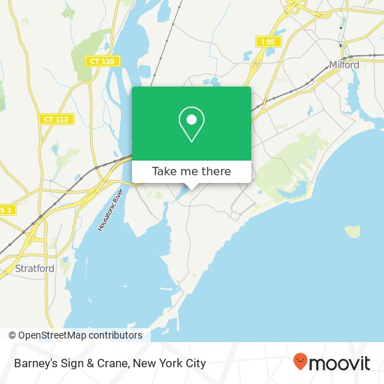Barney's Sign & Crane map