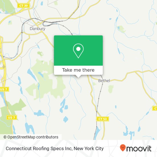 Connecticut Roofing Specs Inc map