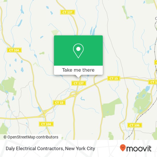 Daly Electrical Contractors map