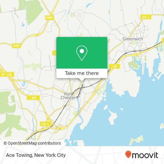 Ace Towing map