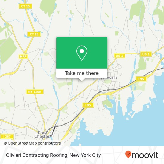 Olivieri Contracting Roofing map