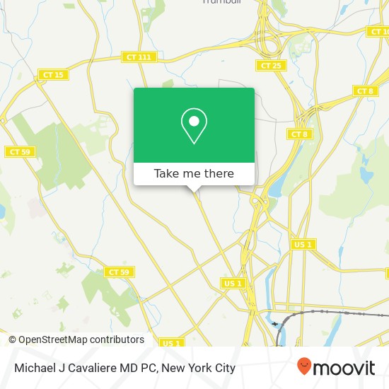 Michael J Cavaliere MD PC map