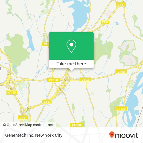 Genentech Inc map