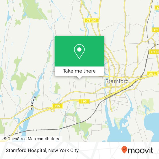 Stamford Hospital map