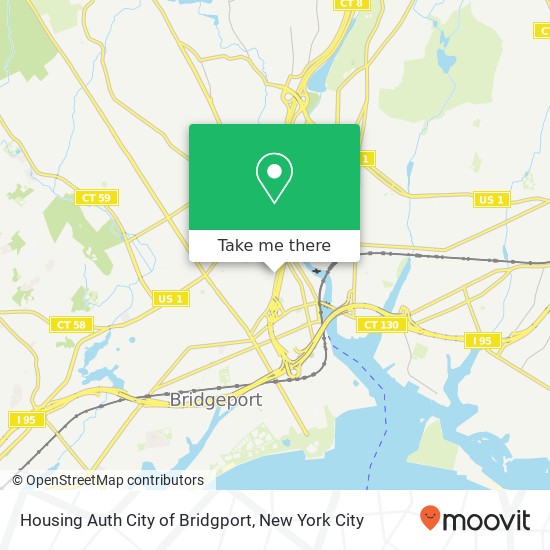 Housing Auth City of Bridgport map