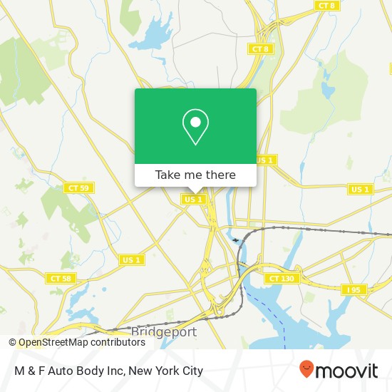 Mapa de M & F Auto Body Inc
