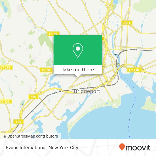 Evans International map