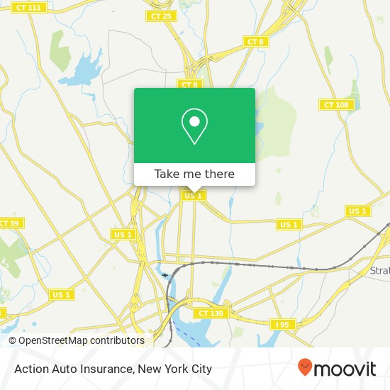 Action Auto Insurance map
