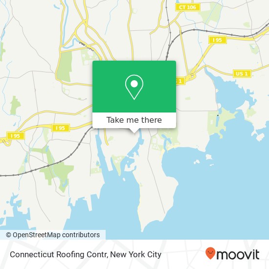 Connecticut Roofing Contr map