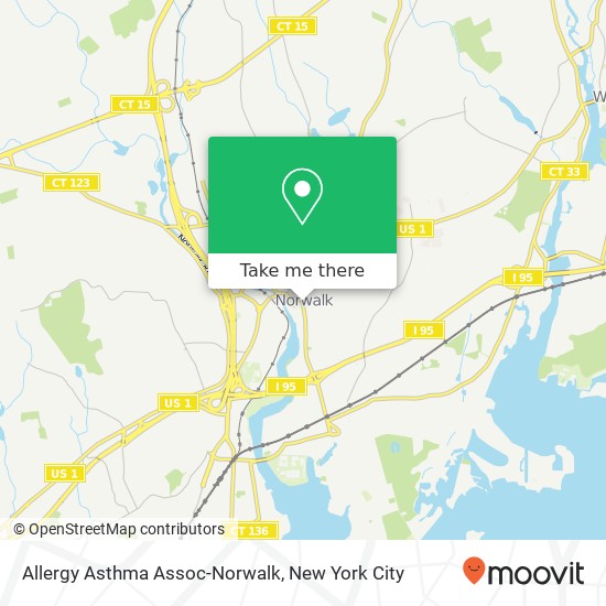 Allergy Asthma Assoc-Norwalk map