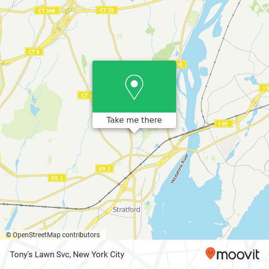 Mapa de Tony's Lawn Svc