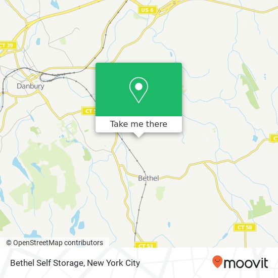 Mapa de Bethel Self Storage