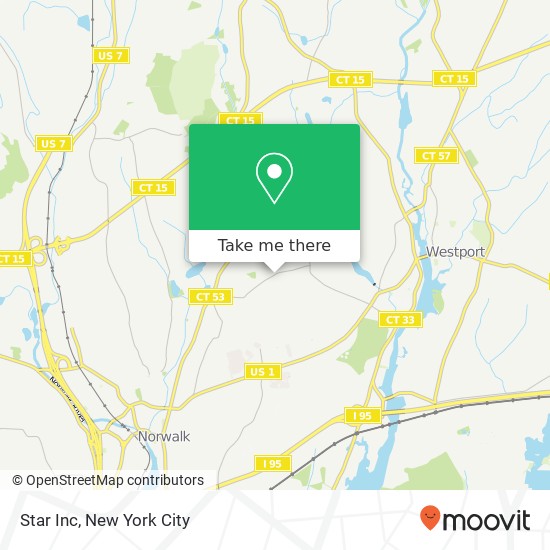 Star Inc map