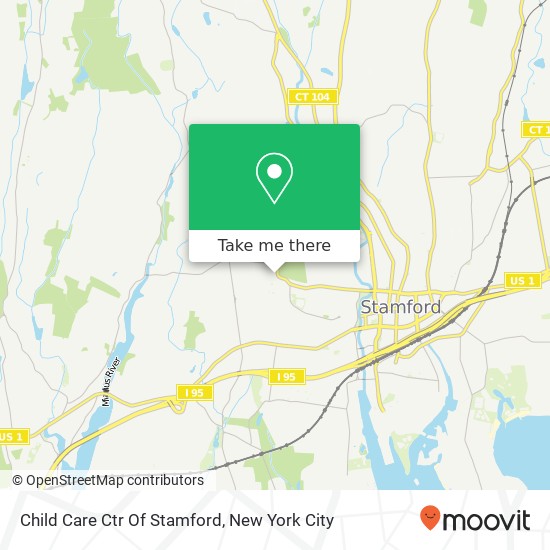 Mapa de Child Care Ctr Of Stamford