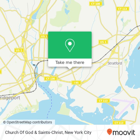 Church Of God & Saints-Christ map