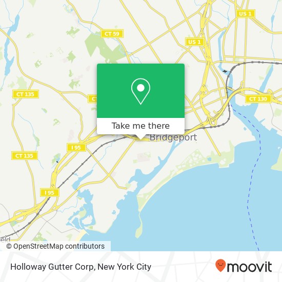 Holloway Gutter Corp map