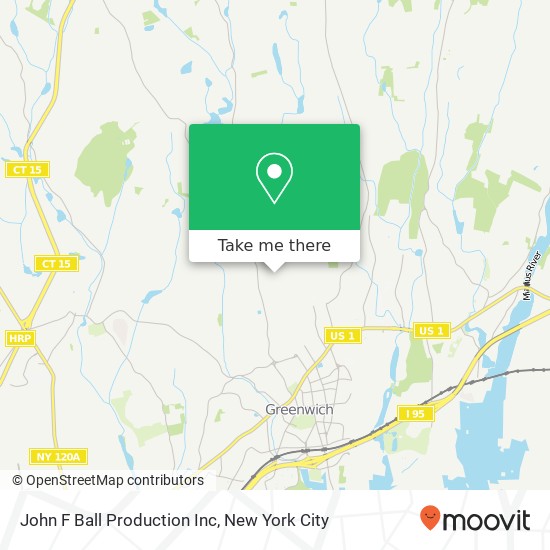 John F Ball Production Inc map