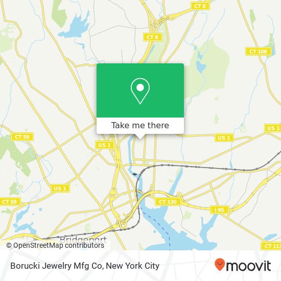 Borucki Jewelry Mfg Co map