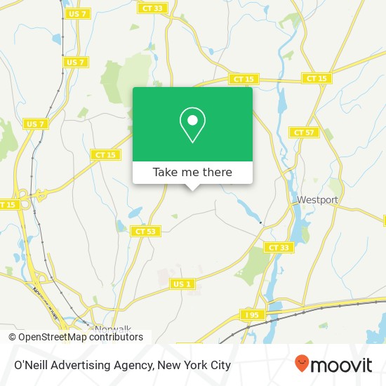 O'Neill Advertising Agency map