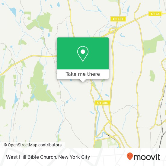 West Hill Bible Church map