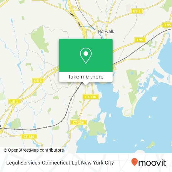 Mapa de Legal Services-Connecticut Lgl