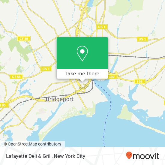 Mapa de Lafayette Deli & Grill