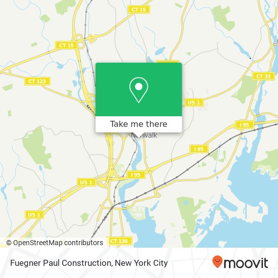 Mapa de Fuegner Paul Construction